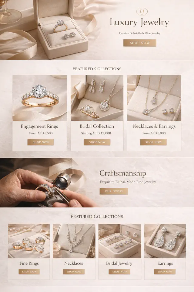 Luxury Goods Website Design