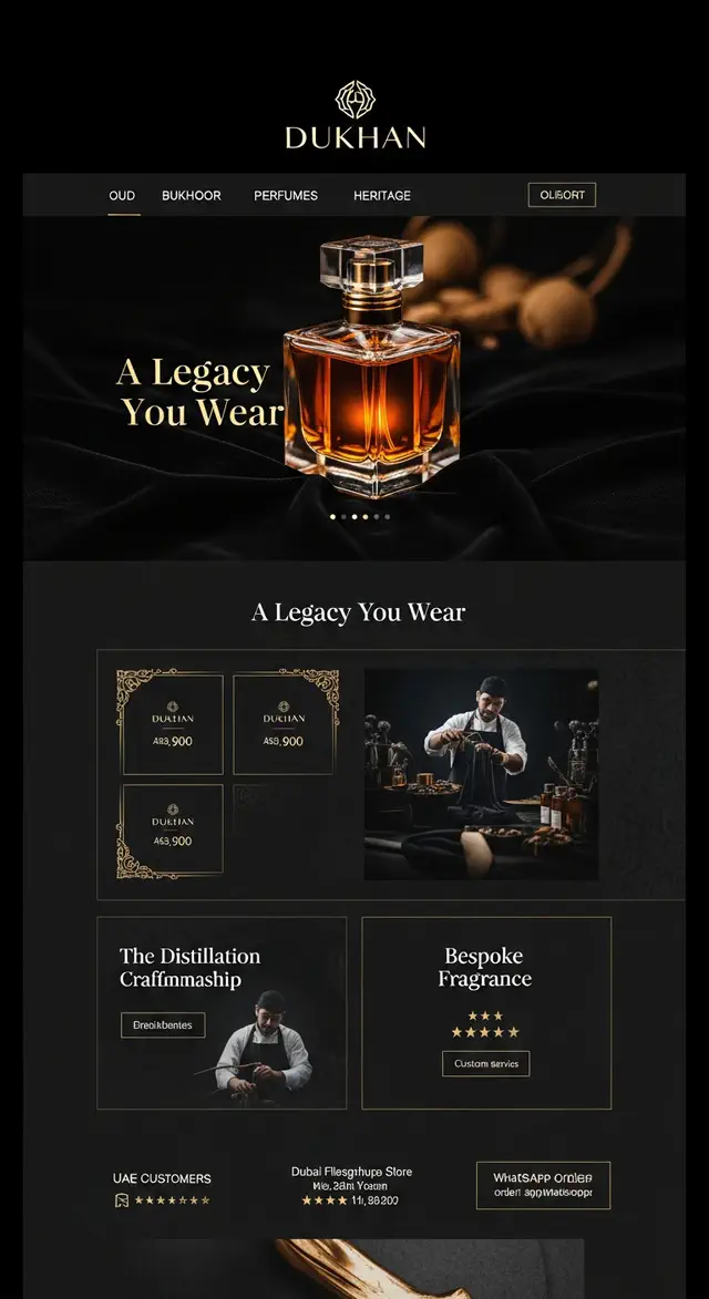 Fragrance Website Design