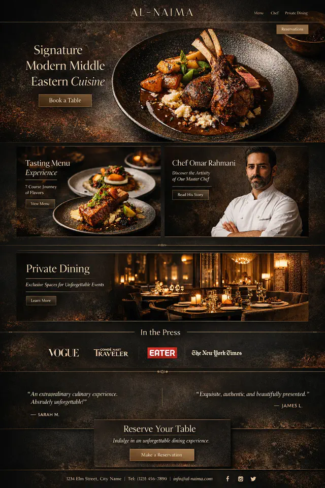 Gourmet Gifting Website Design